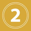 number 2 gold icon