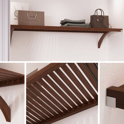 Solid Wood 6 ft. Shelf Kit - John Louis Home - Closet Shelves