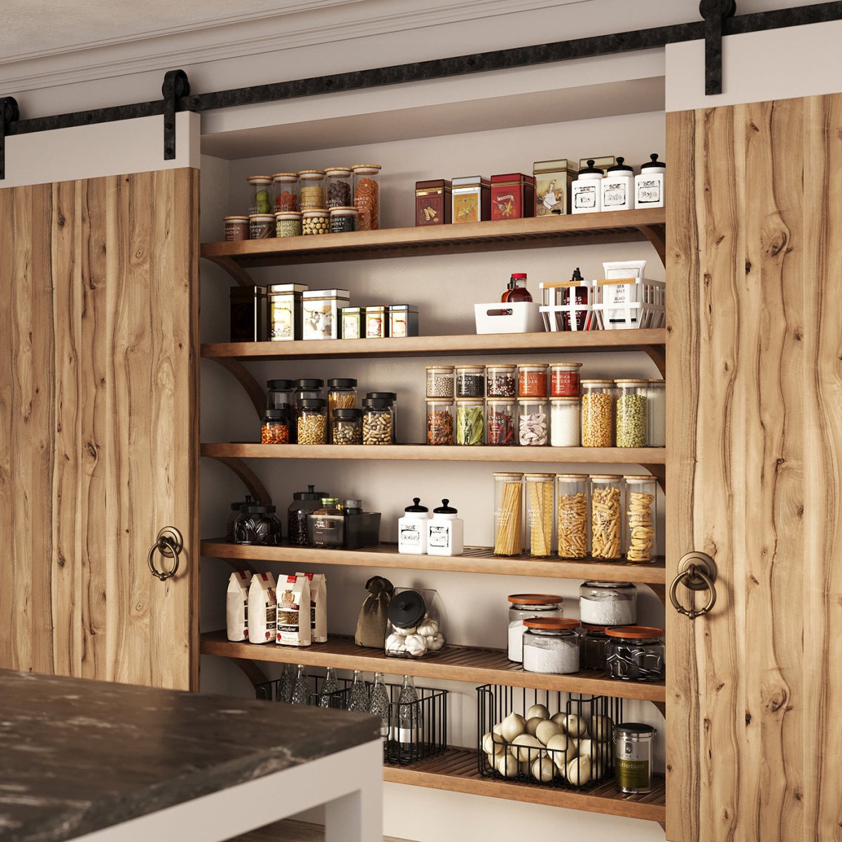 Solid Wood 6 ft. Shelf Kit - John Louis Home - Closet Shelves